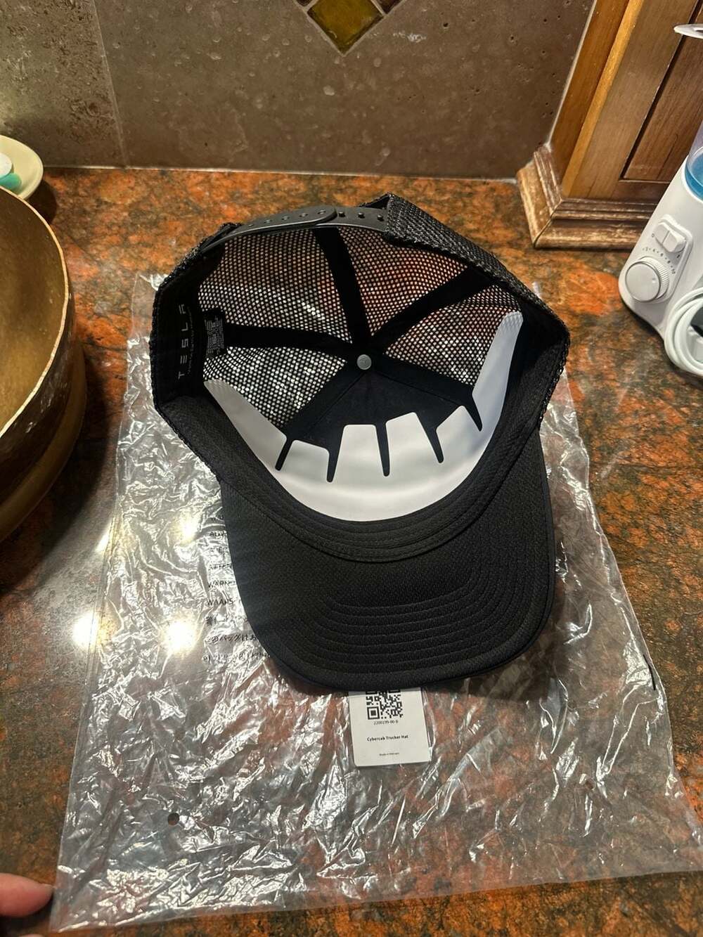 Tesla Official Cybercab Trucker Hat Black Snapback - Picture 2 of 2